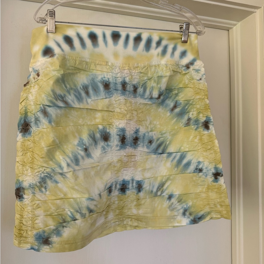 NWT Wearables XCVI tie-dye mini skirt size M
